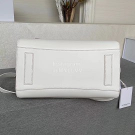 Givenchy Antigona Badge Leather Large Crossbody Bag White