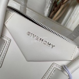 Givenchy Antigona Badge Leather Large Crossbody Bag White