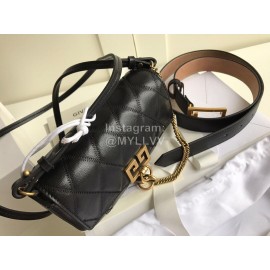 Givenchy Diamond Glossy Goat Diagonal Bag Shoulder Bag Black