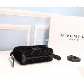 Givenchy Eden Laser Velvet Small Handbag Black