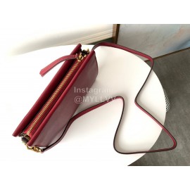 Givenchy Cross3 Goatskin Flap Chain Shoulder Crossbody Bag Rose Red