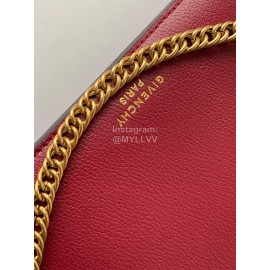 Givenchy Cross3 Goatskin Flap Chain Shoulder Crossbody Bag Rose Red