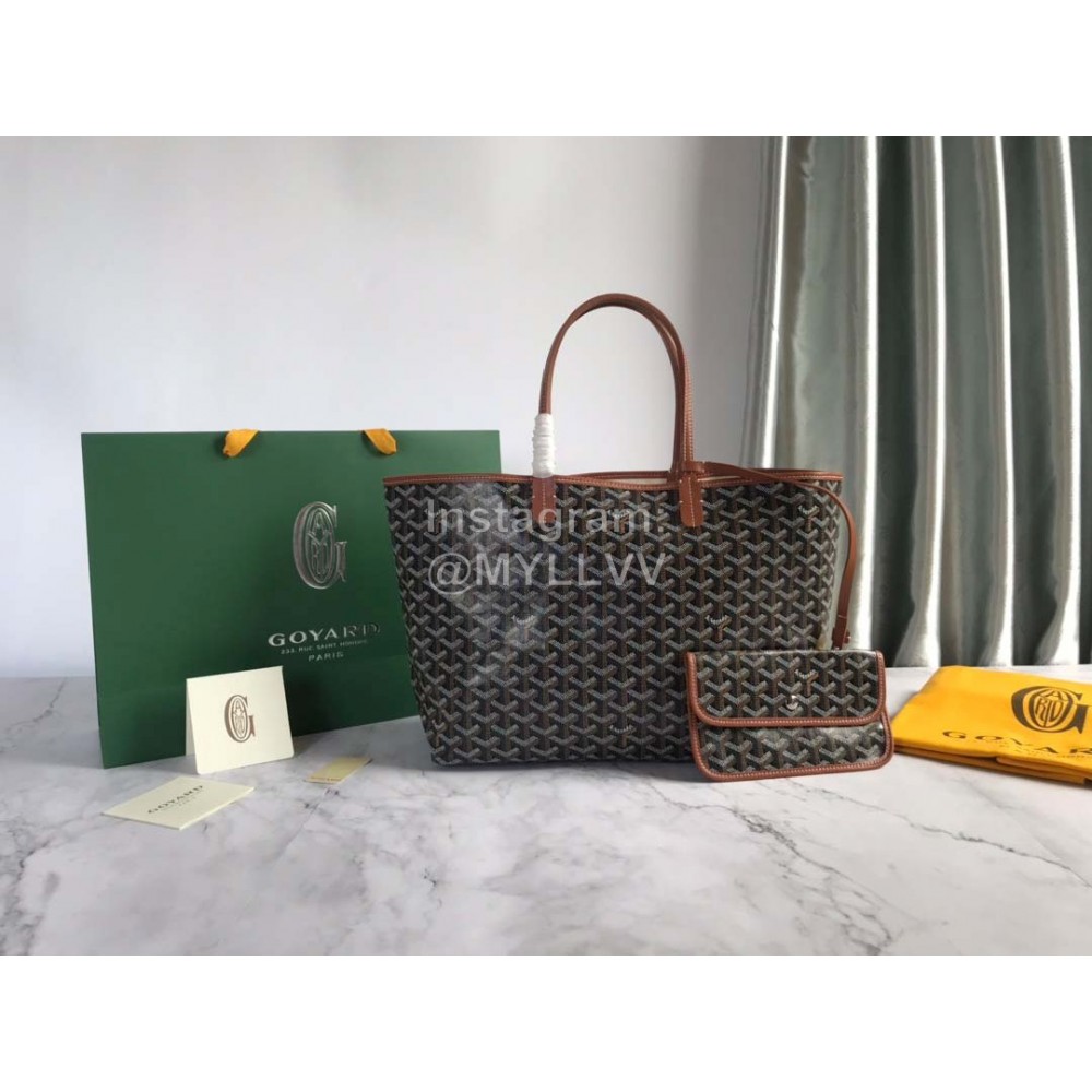 Goyard Fashion Large Shopping Bag Handbag For Women 020184 Brown