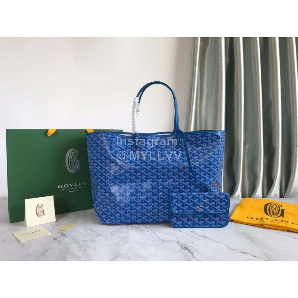 Goyard Fashion Large Shopping Bag Handbag For Women 020144 Blue