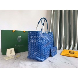 Goyard Fashion Large Shopping Bag Handbag For Women 020144 Blue