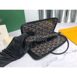 Goyard Fashion Crossbody Leather Triple Bag Black