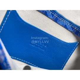 Goyard Fashion Crossbody Leather Triple Bag Blue