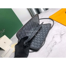 Goyard Fashion Crossbody Leather Triple Bag Gray