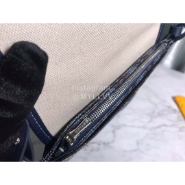 Goyard Fashion Crossbody Leather Triple Bag Navy