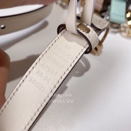 Gucci Fashion Leather Belts For Women White