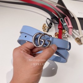 Gucci Fashion Leather Belts For Women Blue