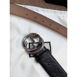 Gucci New Embossed Calf Leisure Business Buckle 40mm Belts