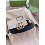 Gucci Calf Business Leisure Buckle 20mm Belts White