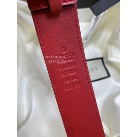Gucci New Calf Business 30mm Belts For Women Wine Red