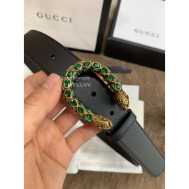 Gucci Fashion Calf Green Buckle 30mm Business Belts 