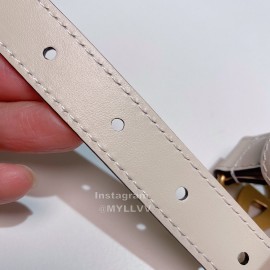 Gucci New Calf Retro Gg Buckle 20mm Belts For Women White