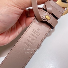 Gucci New Calf Retro Gg Buckle 30mm Belts For Women 