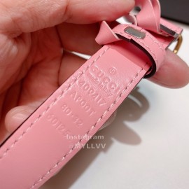 Gucci New Calf Retro Gg Buckle 20mm Belts For Women Pink
