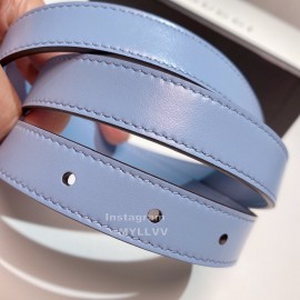Gucci New Calf Retro Gg Buckle 20mm Belts For Women Blue