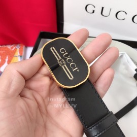 Gucci Fashion Black Leather 30mm Belts For Women
