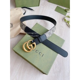 Gucci Classic Calfskin Gold Copper Buckle 30mm Belts