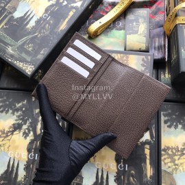 Gucci  GG Supreme Striped Webbing Canvas Passport Holder Brown 597620