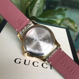 Gucci Gg Supreme Canvas Strap Living Waterproof Watch