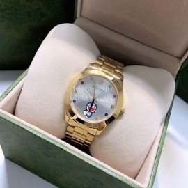 Gucci 316 Refined Steel Doraemon Dial Watch