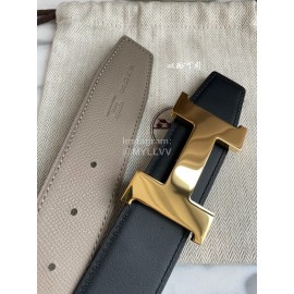 Hermes Constance Belt Buckle Reversible Leather Strap 38mm Coffee