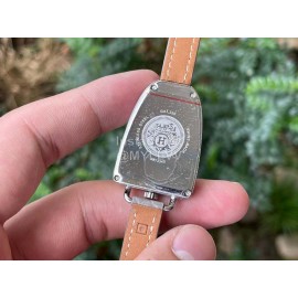 Galop D’Hermès Fashion Leather Strap Watch Gray