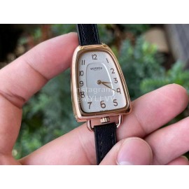 Galop D’Hermès Fashion Black Leather Strap Watch