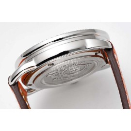 Hermes Arceau 316 Refined Steel Case Leather Strap Watch Orange