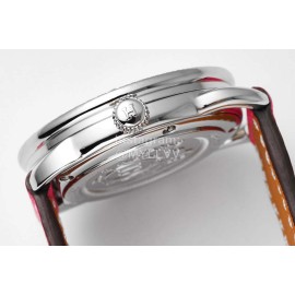 Hermes Arceau 316 Refined Steel Case Leather Strap Watch Pink