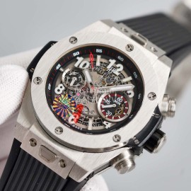 Hublot 316 Refined Steel Sapphire Crystal Watch Silver