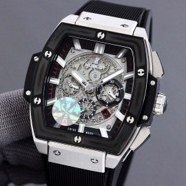 Hublot Spirit Of Big Bang Rubber Strap Mechanical Watch Black