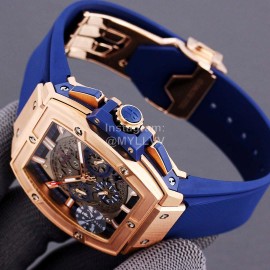 Hublot Spirit Of Big Bang Navy Rubber Strap Mechanical Watch
