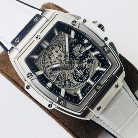 Hublot Ab Factory Tonneau Case Mechanical Watch White