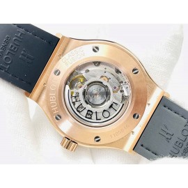 Hublot Hb Factory Big Bang Sang Bleu Diamond Black Strap Watch