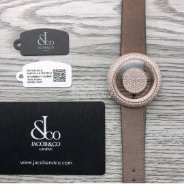 Jacob Co Diamonds Quartz Watch For Women Coffee