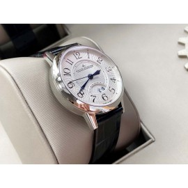 Jaeger Lecoultre An Factory Round Dial Leather Strap Watch
