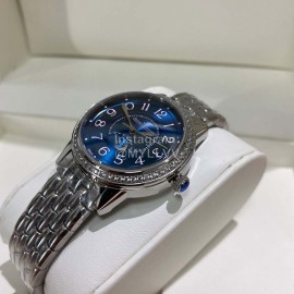 Jaeger Lecoultre Sapphire Glass Steel Strap Blue Dial Watch