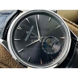 Jaeger Lecoultre An Factory Leather Strap Business Watch For Men Black