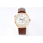 Jaeger Lecoultre 39mm Dial Brown Leather Strap Watch
