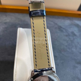 Jaeger Lecoultre 33mm Dial Leather Strap Quartz Watch Silver