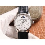 Jaeger Lecoultre 39mm White Dial Multifunctional Watch