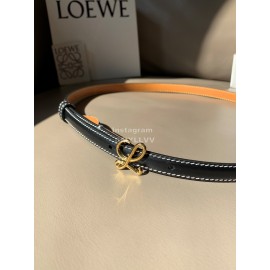 Loewe Soft Leather 15mm Belts For Women Black