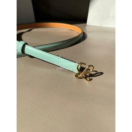Loewe Soft Leather 15mm Belts For Women Green