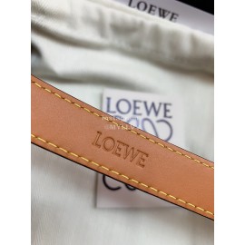 Loewe Fashion Calf Gold Buckle 20mm Belts Brown