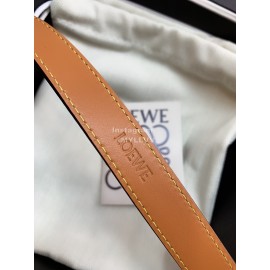 Loewe Fashion Calf Silver Buckle 20mm Belts Black