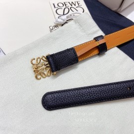 Loewe New Calf Anagram Buckle 20mm Belts Black